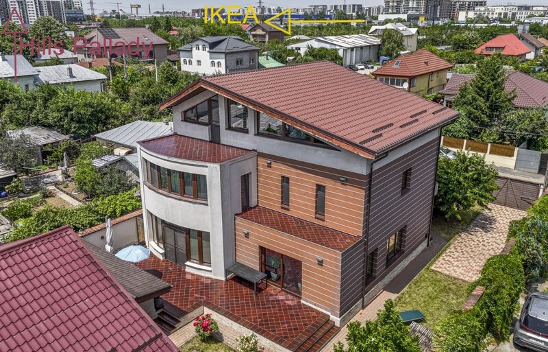 Theodor Pallady, Ikea Hills, Catelu, vila moderna P+1+M, 285 mp utili, 534 mp teren